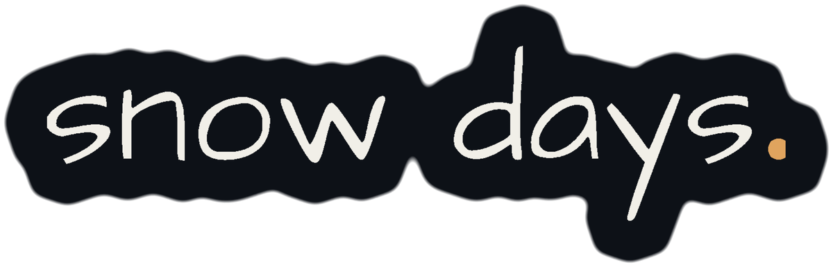 snow days. cut sticker — night